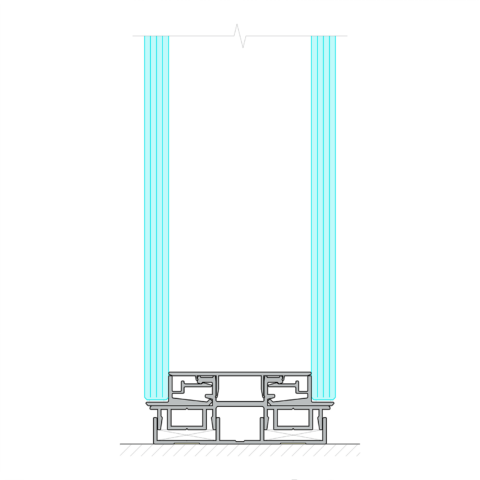 Glazed Flush Frameless Partition Walls